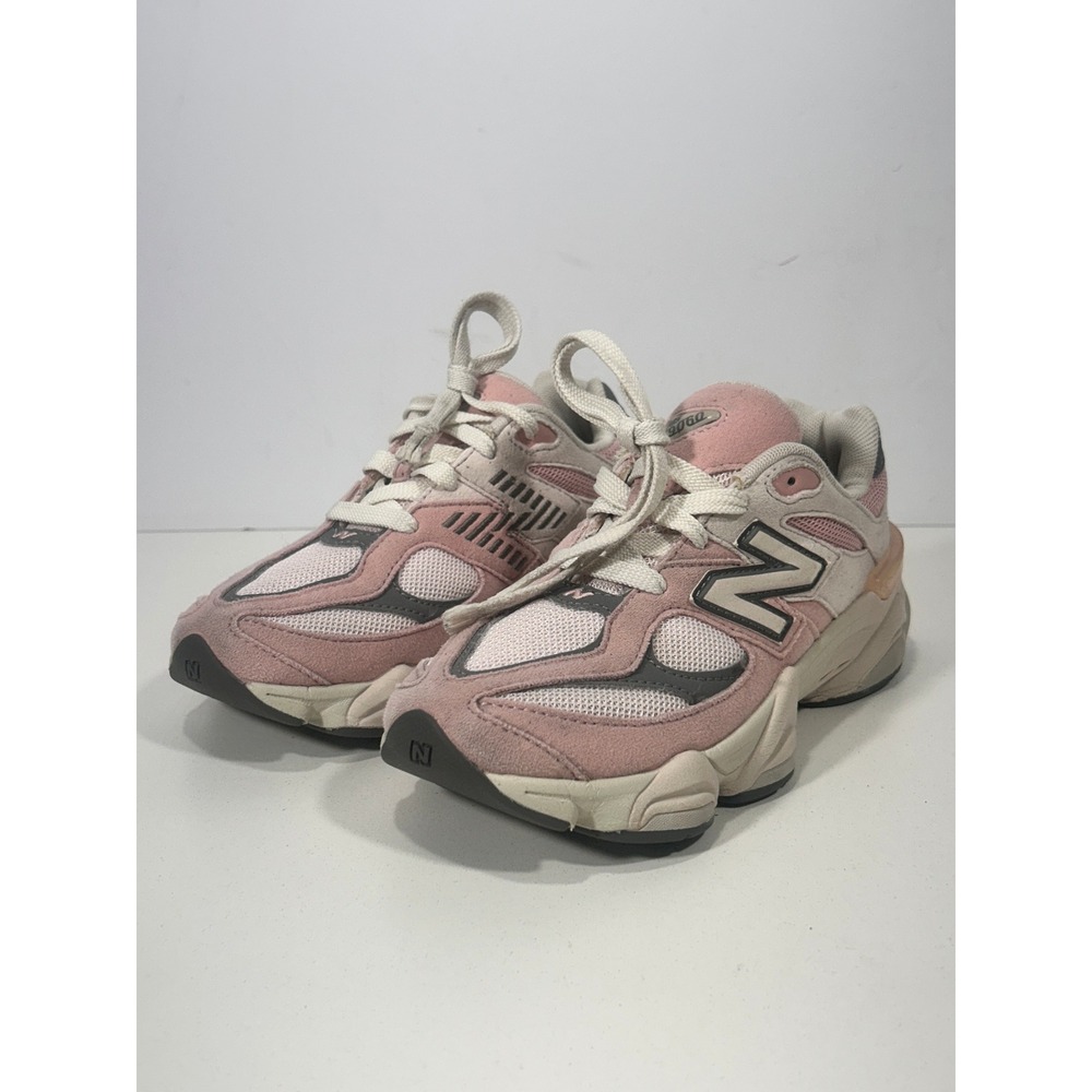 New Balance 9060 Pink Grey Suede Mesh Lifestyle Sneakers PC9060EA Kids Size 2 US
